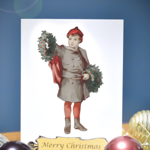 Victorian inspired Christmas Card (Boy)